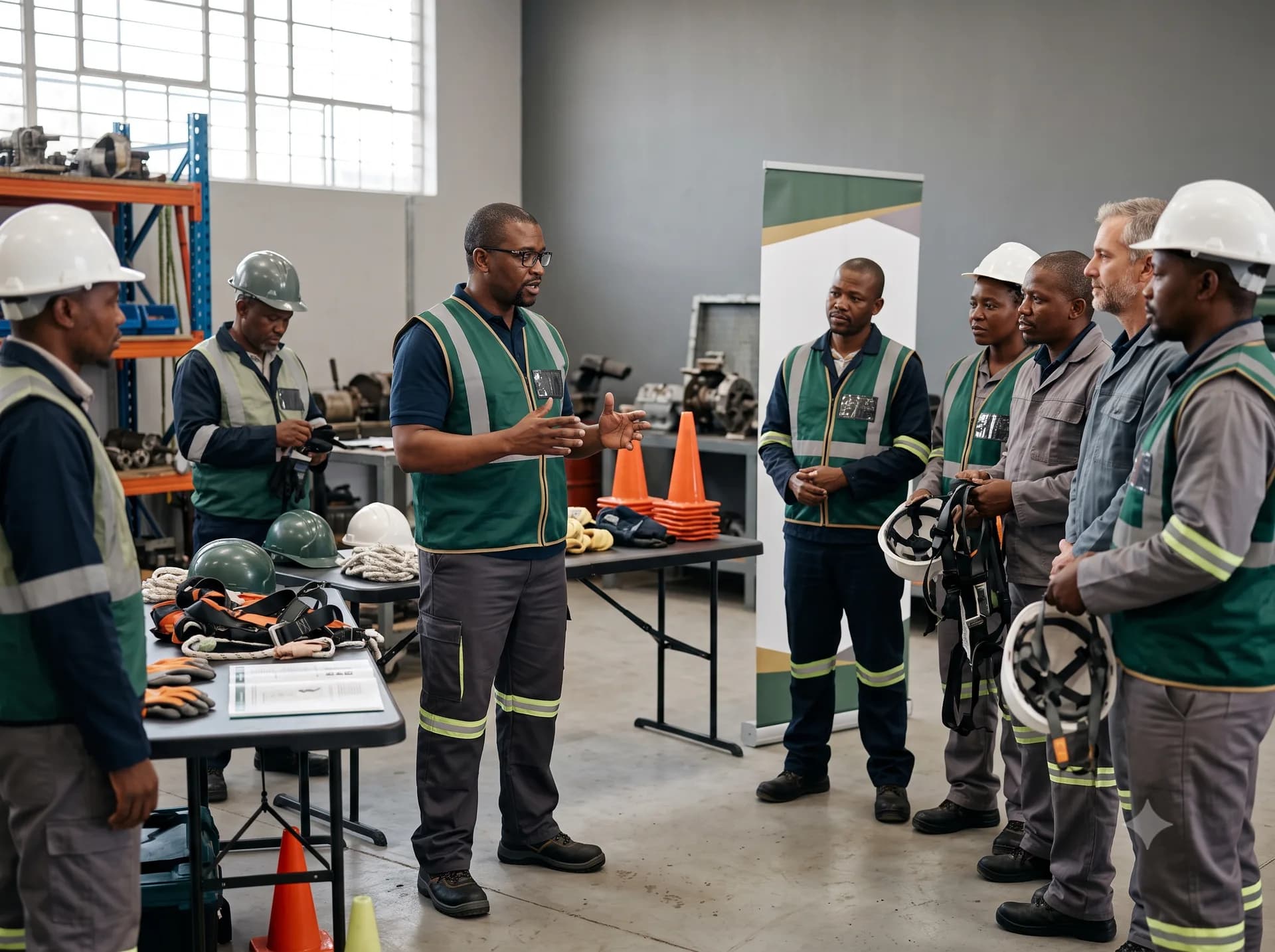Workplace safety training session